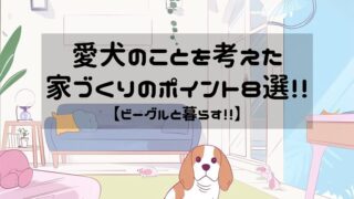 【ビーグルと暮らす！！】愛犬のことを考えた家づくりのポイント8選！！